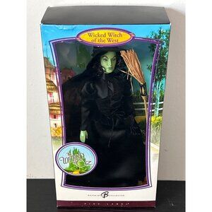 NIB The Wizard of Oz Wicked Witch of The West Barbie Pink Label Collector Doll